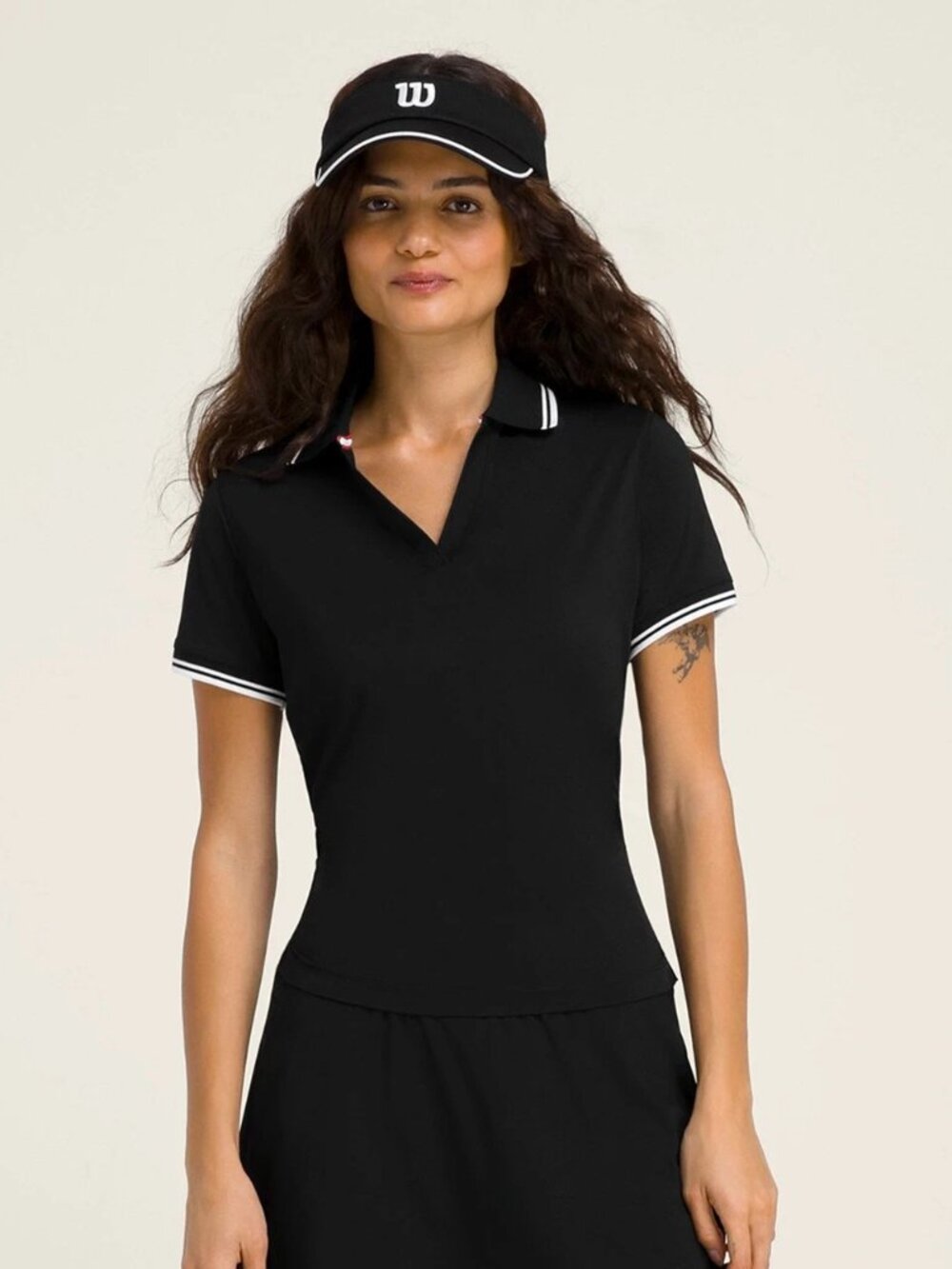 Wilson Club Polo Shirt Tennis Golf Black Large